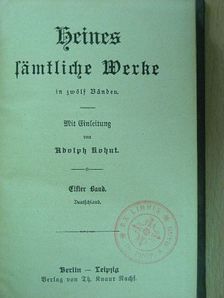 Heinrich Heine - Heines sämtliche Werke in zwölf Bänden 11-12. (gótbetűs) [antikvár]