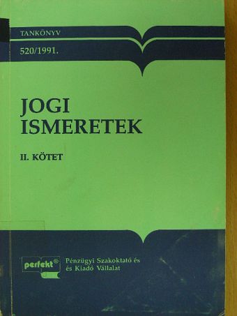 Dr. Németh István - Jogi ismeretek II. [antikvár]