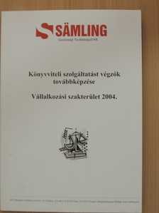 Könyvviteli szolgáltatást végzők továbbképzése [antikvár]