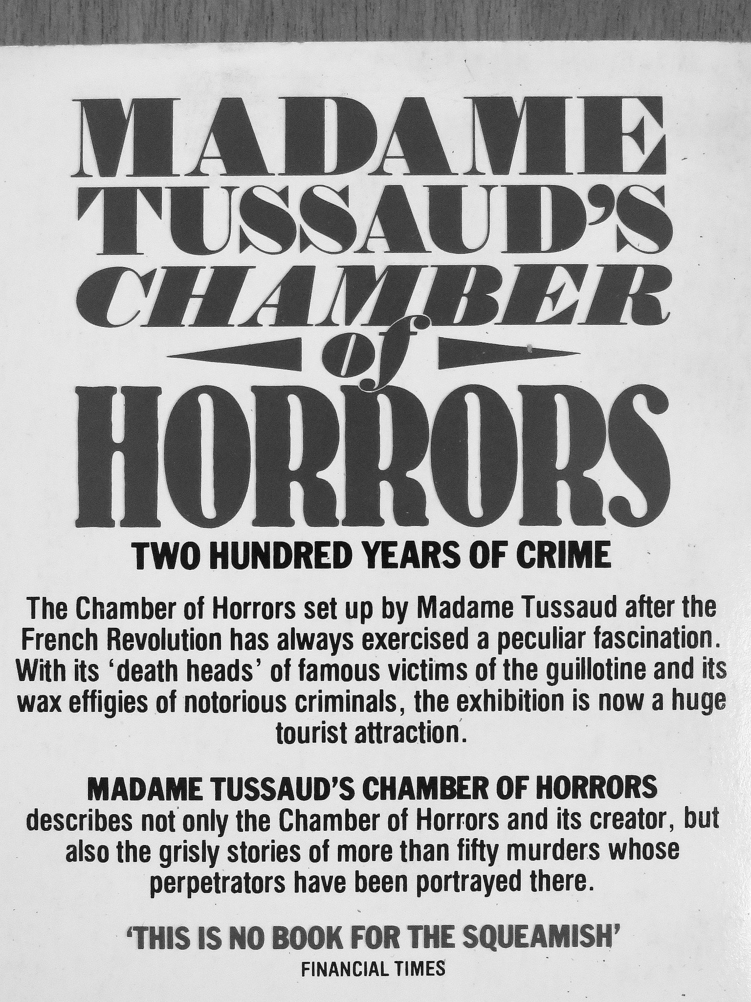Pauline Chapman - Madame Tussaud's Chamber of Horrors [antikvár]