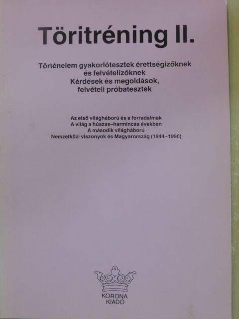 Szabó István - Töritréning II. [antikvár]