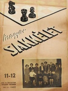 Bartha Pál - Magyar Sakkélet 1956. november-december [antikvár]