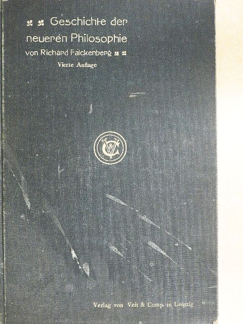 Dr. Richard Falckenberg - Geschichte der neueren Philosophie von Nikolaus von Kues bis zur Gegenwart [antikvár]