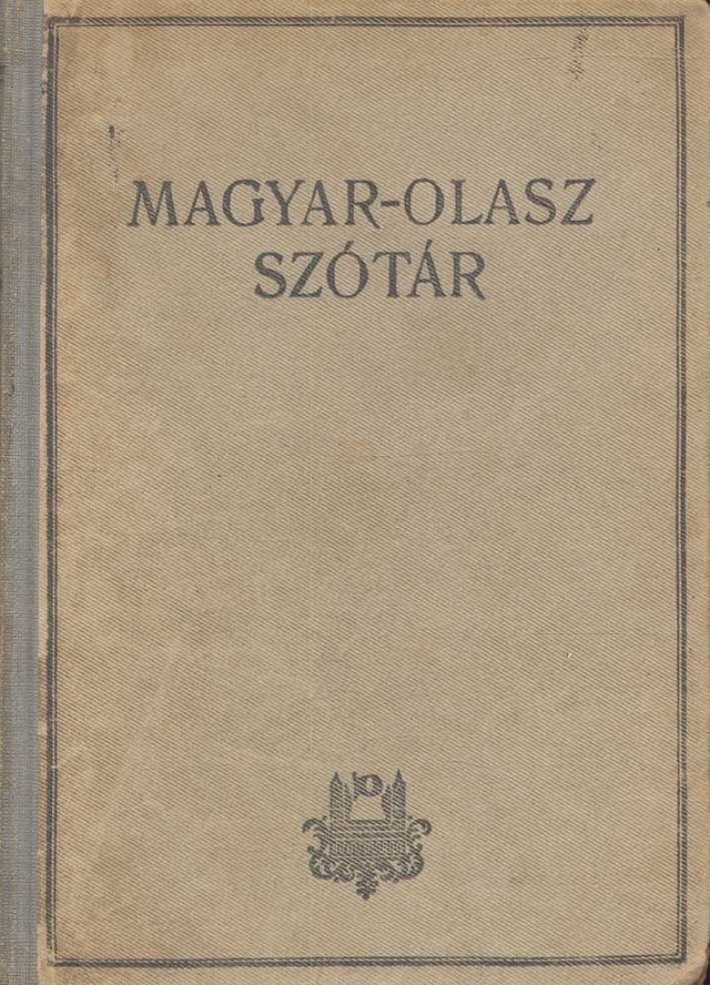KOLTAY-KASTNER JENŐ - Magyar-Olasz Szótár [antikvár]