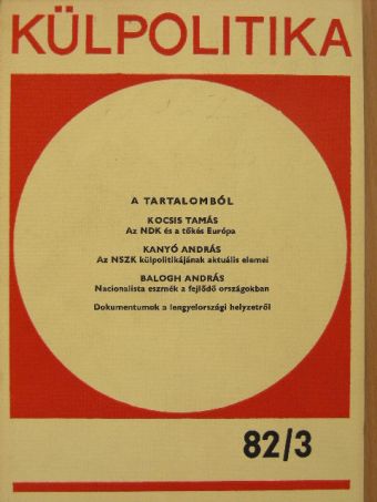 Balogh András - Külpolitika 1982/3. [antikvár]