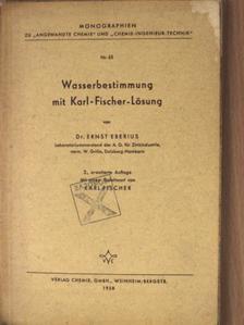 Dr. Ernst Eberius - Wasserbestimmung mit Karl-Fischer-Lösung [antikvár]