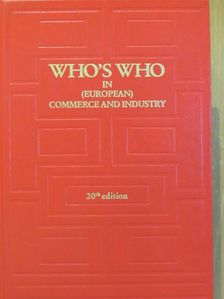 Who's Who in (European) Commerce and Industry 2006 [antikvár]