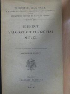 Diderot - Diderot válogatott filozófiai művei II. (töredék) [antikvár]