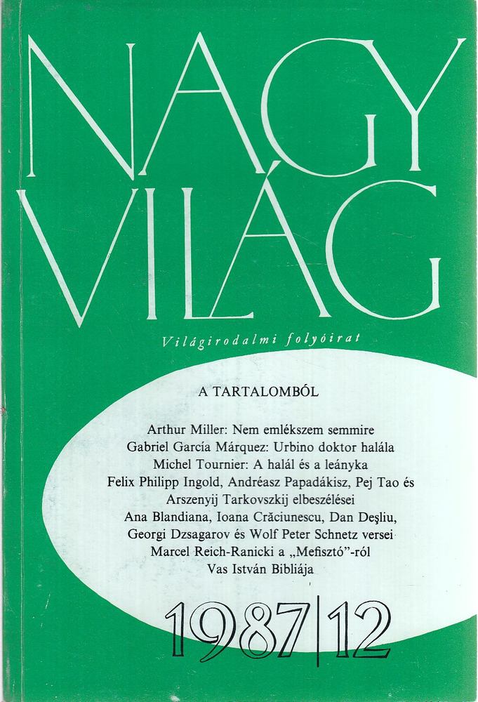 Kéry László (főszerk.) - Nagyvilág 1987/12 [antikvár]