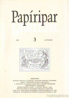 Több szerkesztő - Papíripar 2007/3. [antikvár]