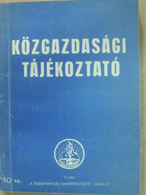 Bondor József - Közgazdasági Tájékoztató 10. [antikvár]