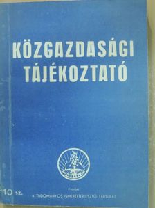 Bondor József - Közgazdasági Tájékoztató 10. [antikvár]