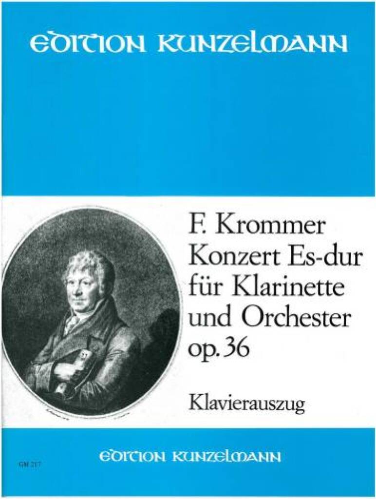 KROMMER - KONZERT ES-DUR FÜR KLARINETTE UND ORCHESTER OP.36, KLAVIERAUSZUG