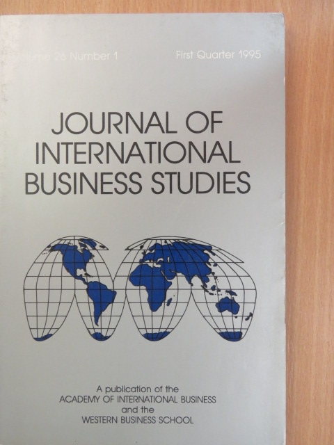 Anoop Madhok - Journal of International Business Studies First Quarter 1995 [antikvár]