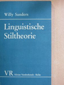 Willy Sanders - Linguistische Stiltheorie [antikvár]
