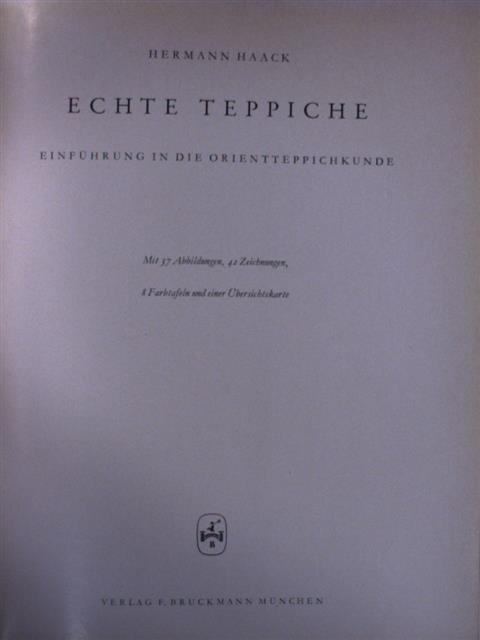 Hermann Haack - Echte Teppiche [antikvár]