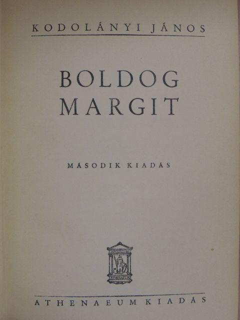 Kodolányi János - Boldog Margit [antikvár]
