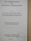 Reginald O. Kapp - The Presentation of Technical Information [antikvár]