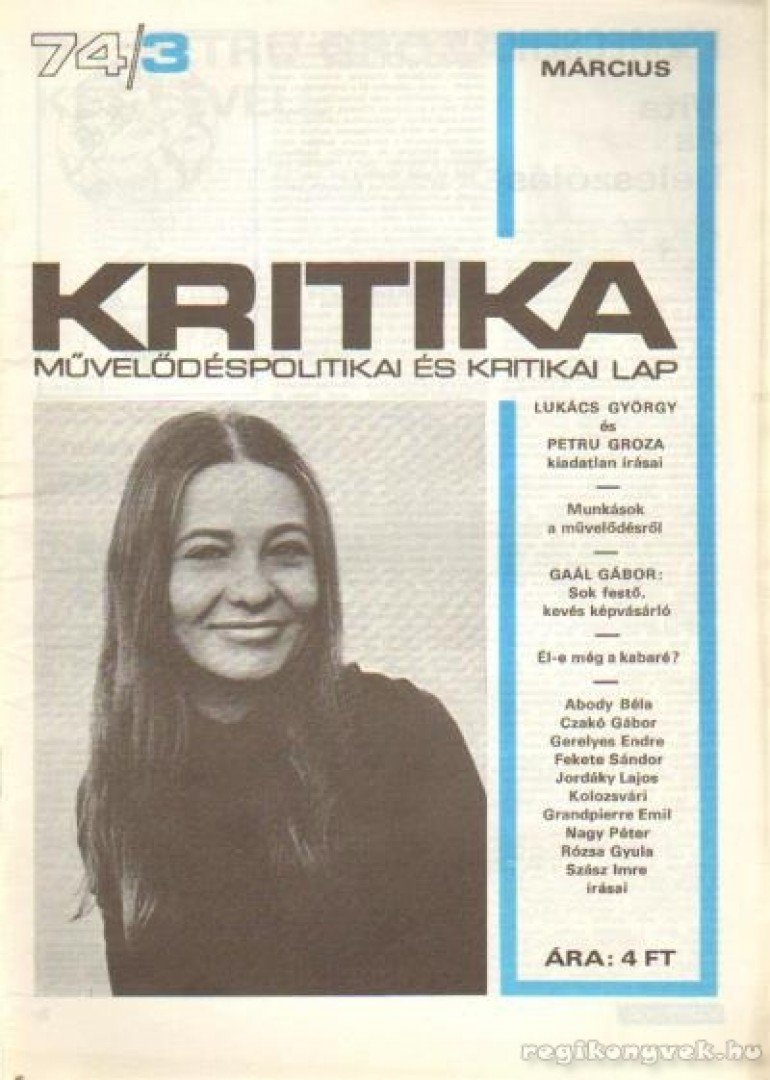 PÁNDI PÁL - Kritika 74/3 [antikvár]