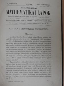 Baumgartner Alajos - Középiskolai mathematikai lapok 1897. szeptember-1897. junius/1898. szeptember-1899. junius [antikvár]