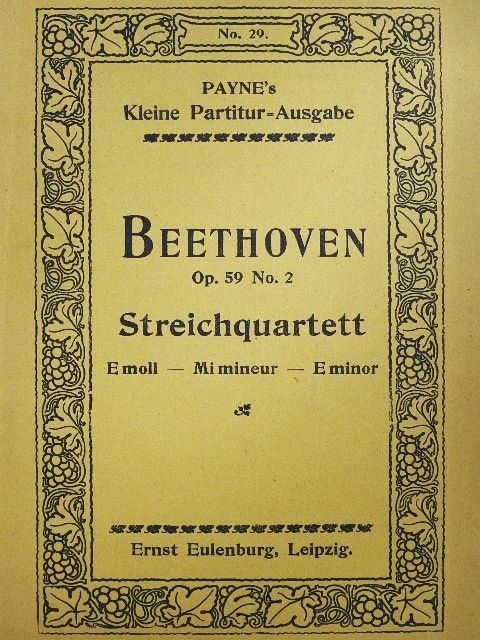 L. van Beethoven - Quartett No.8. E-moll [antikvár]