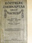 Köztelek zsebnaptár 1927. [antikvár]