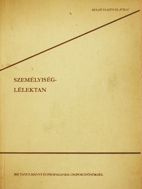 Appelné Dr Járossy Mária - Személyiség-lélektan [antikvár]