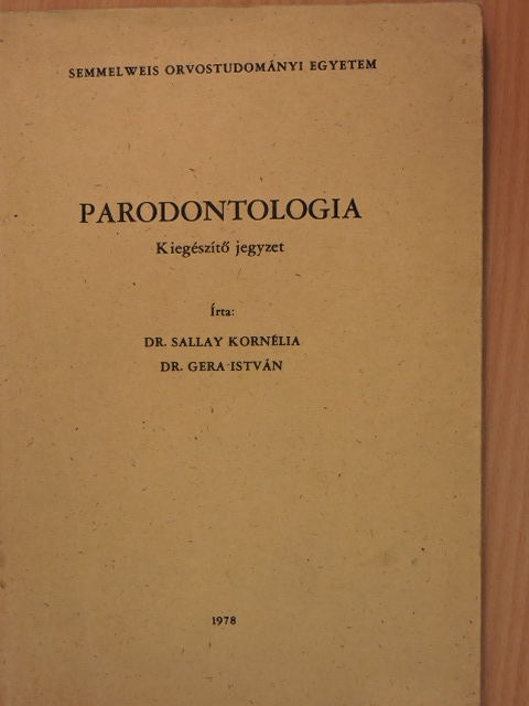 Dr. Gera István - Parodontologia [antikvár]