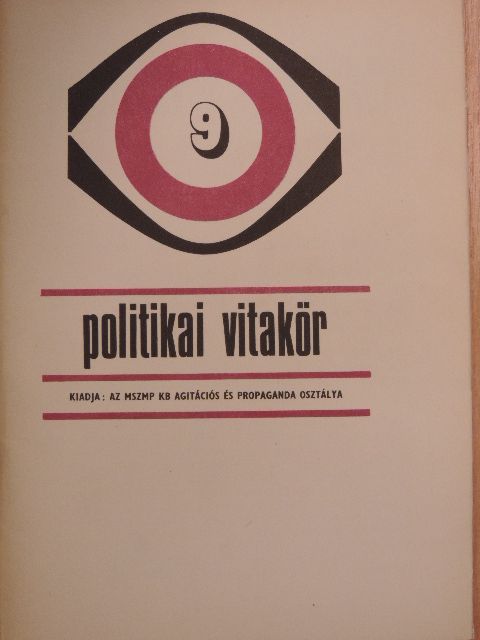 Politikai Vitakör 1977/9. [antikvár]