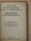 Szociális rendelkezések a vas- és fémiparban [antikvár]