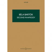 BARTÓK BÉLA - SECOND RHAPSODY FOR VIOLIN AND ORCHESTRA VIOLIN AND PIANO