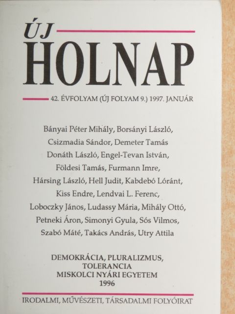 Demeter Tamás - Új holnap 1997. január [antikvár]