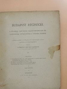 Dr. Kuzsinszky Bálint - Budapest régiségei IV. [antikvár]