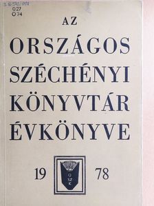 B. Lukács Ágnes - Az Országos Széchényi Könyvtár Évkönyve 1978 [antikvár]
