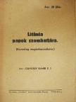 Csávossy Elemér S. J. - Litánia papok szombatjára [antikvár]