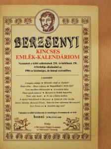 Ágh István - Berzsenyi Kincses emlék-kalendáriom 1986 (dedikált példány) [antikvár]