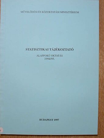 Statisztikai tájékoztató [antikvár]