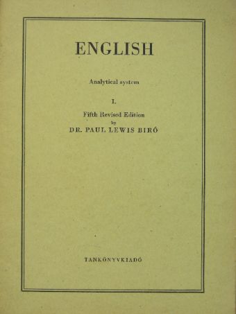 Dr. Bíró Lajos Pál - English I. [antikvár]