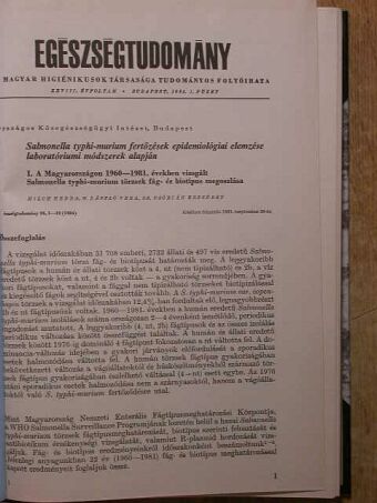 Egészségtudomány 1984/1-4. [antikvár]