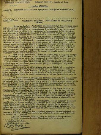 Magyar Királyi Államvasutak Budapesti Üzletvezetőségének körlevelei 1928. január-december [antikvár]