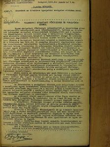 Magyar Királyi Államvasutak Budapesti Üzletvezetőségének körlevelei 1928. január-december [antikvár]