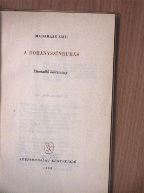 Madarász Emil - A dohányszínruhás [antikvár]