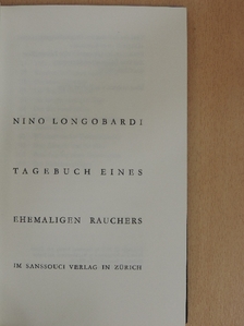 Nino Longobardi - Tagebuch eines ehemaligen Rauchers [antikvár]