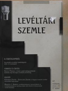 Aigner Géza - Levéltári Szemle 2017/2. [antikvár]