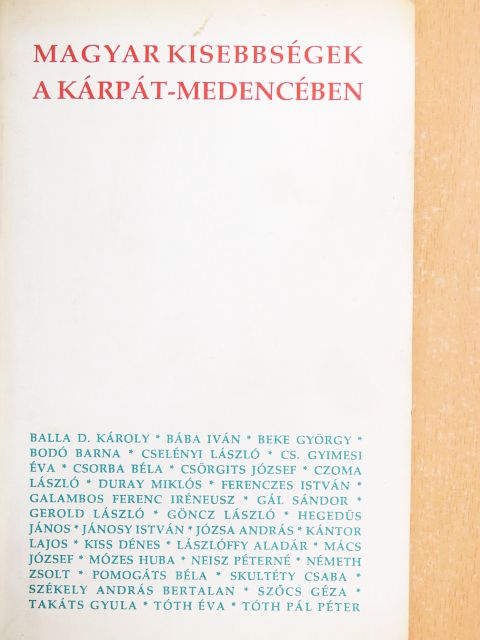 Bába Iván - Magyar kisebbségek a Kárpát-medencében [antikvár]