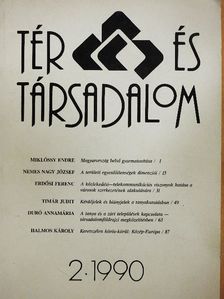 Duró Annamária - Tér és Társadalom 1990/2. [antikvár]