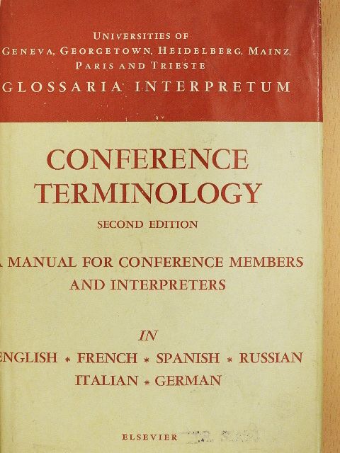 Conference Terminology [antikvár]