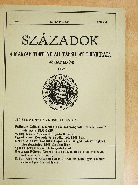 Alfred Rosmer - Századok 1994/5. [antikvár]