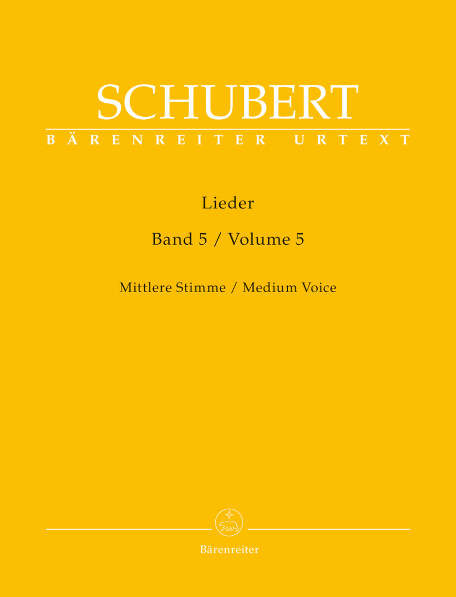 Franz Schubert - LIEDER BAND 5, MITTLERE STIMME
