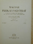 Daróczy Sándor - Magyar Fizikai Folyóirat XIX. kötet 4. füzet [antikvár]